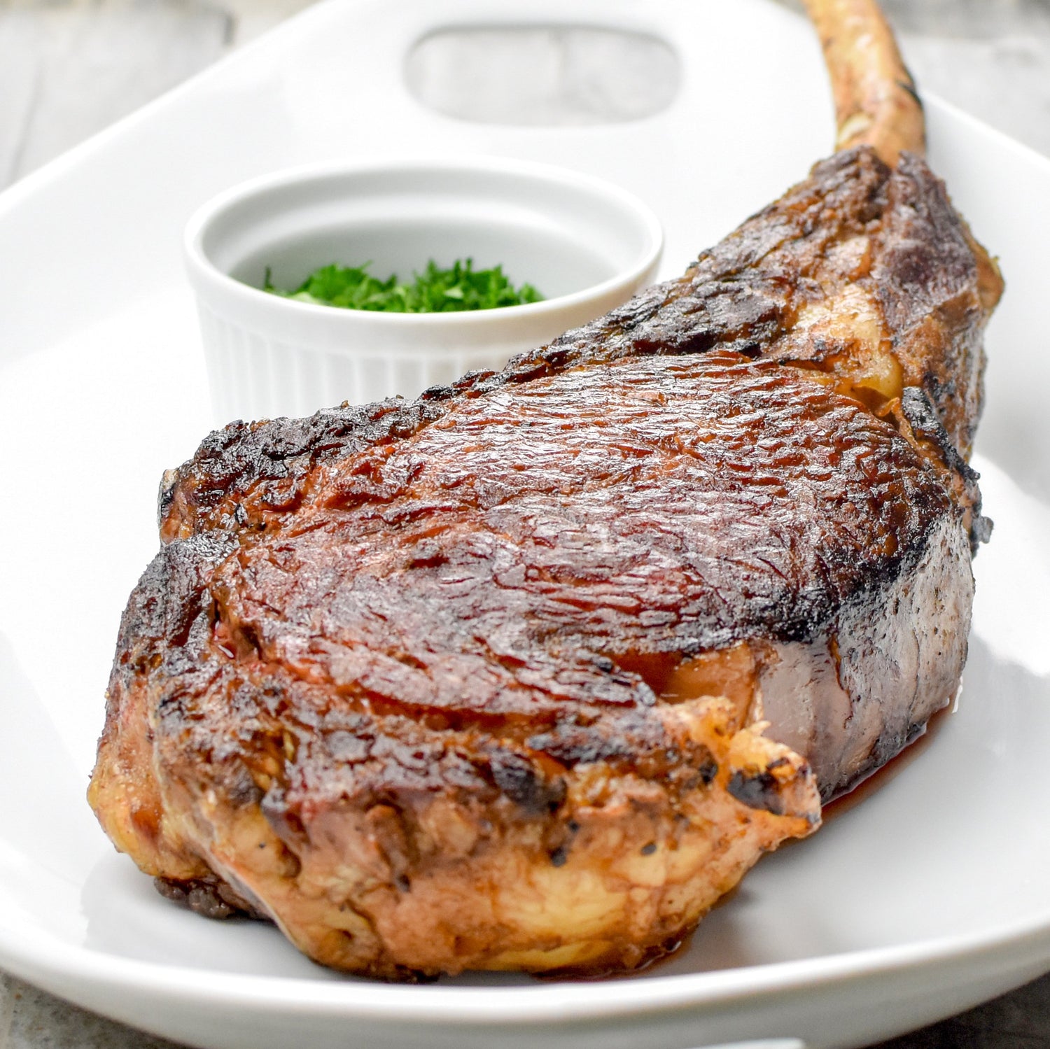 The Patio Daddy-O USDA Prime Dry Aged Prime Tomahawk Chop Box ~ Mushroomery