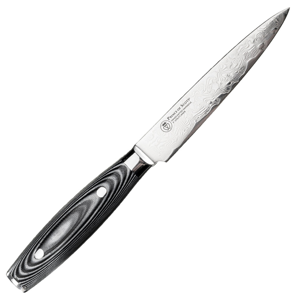 Prince of Scots 5 Inch Damascus Utility Knife-Knife-810032752781-5InUtilityKnife-Prince of Scots