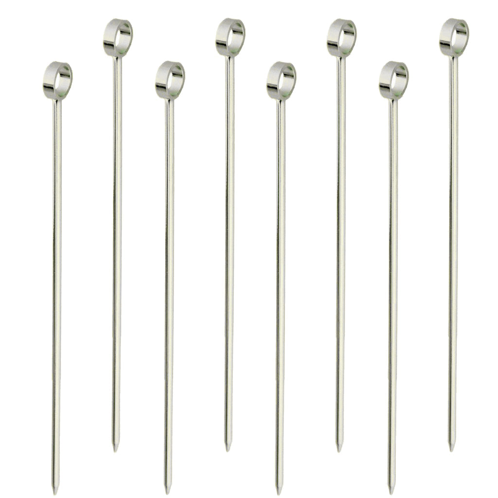 Prince of Scots 8-Pack Professional XL-Cocktail Picks (Silver)-Barware-00810032752552-SilverPick8-Prince of Scots