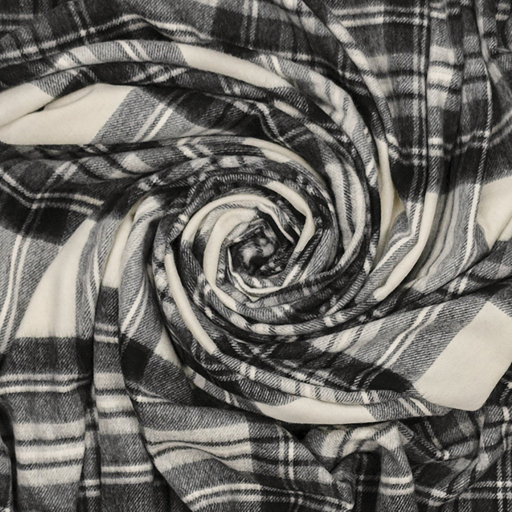 Prince of Scots Highland Tartan Tweed Merino Wool Throw ~ Dress Grey Stewart ~-Throws and Blankets-Prince of Scots-Prince of Scots