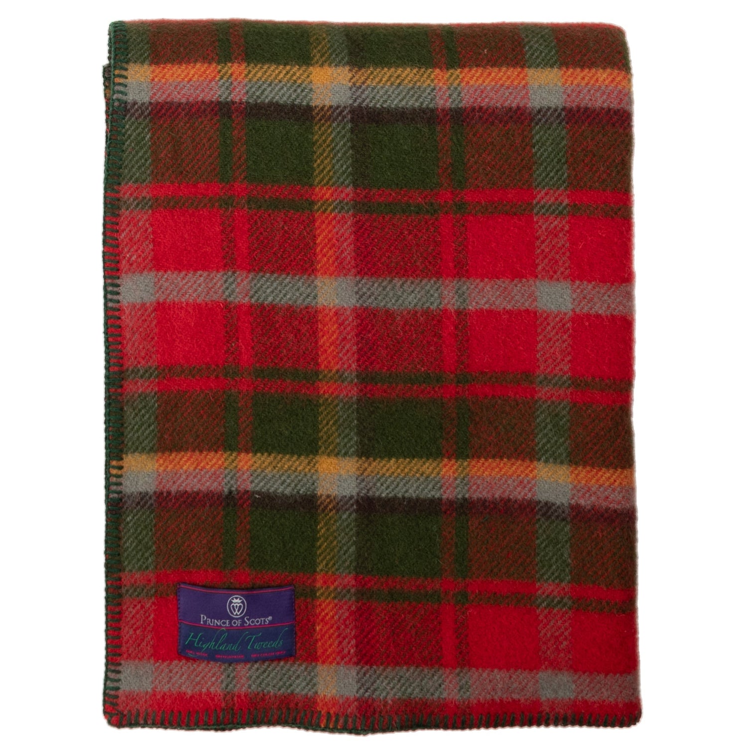 Prince of Scots Highland Tweeds BIG Throw ~ Maple ~-Throws and Blankets-810032753030-BIGThrowMaple-Prince of Scots