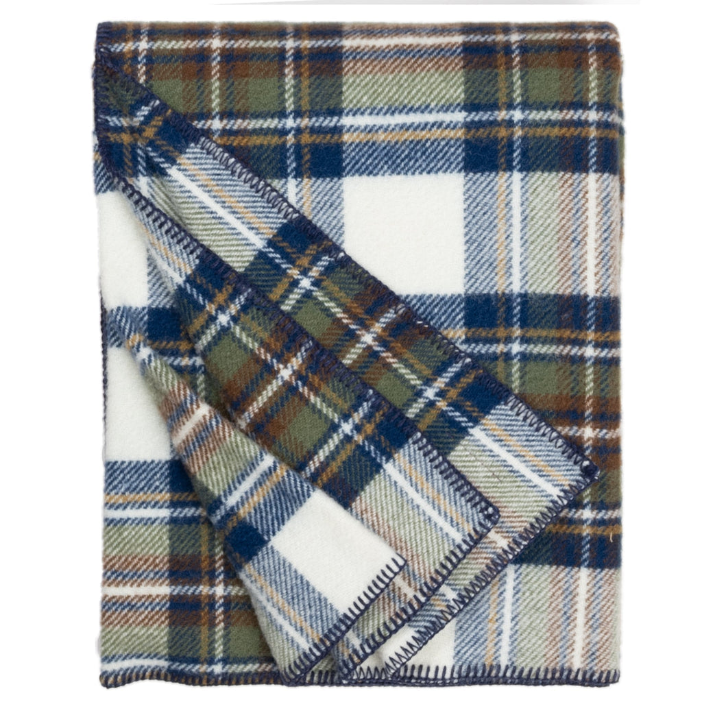 Prince of Scots Highland Tweeds BIG Throw ~ Muted Blue Stewart ~-Throws and Blankets-810032753047-BIGThrowMutedBlue-Prince of Scots