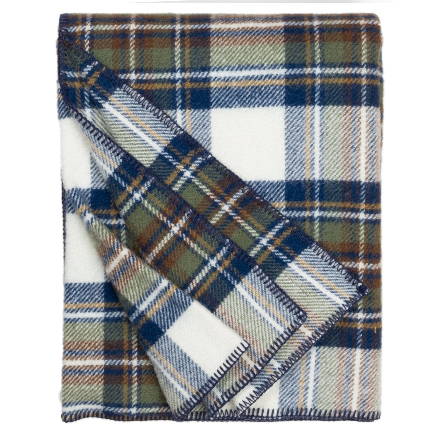 Prince of Scots Highland Tweeds BIG Throw ~ Muted Blue Stewart ~-Throws and Blankets-810032753047-BIGThrowMutedBlue-Prince of Scots