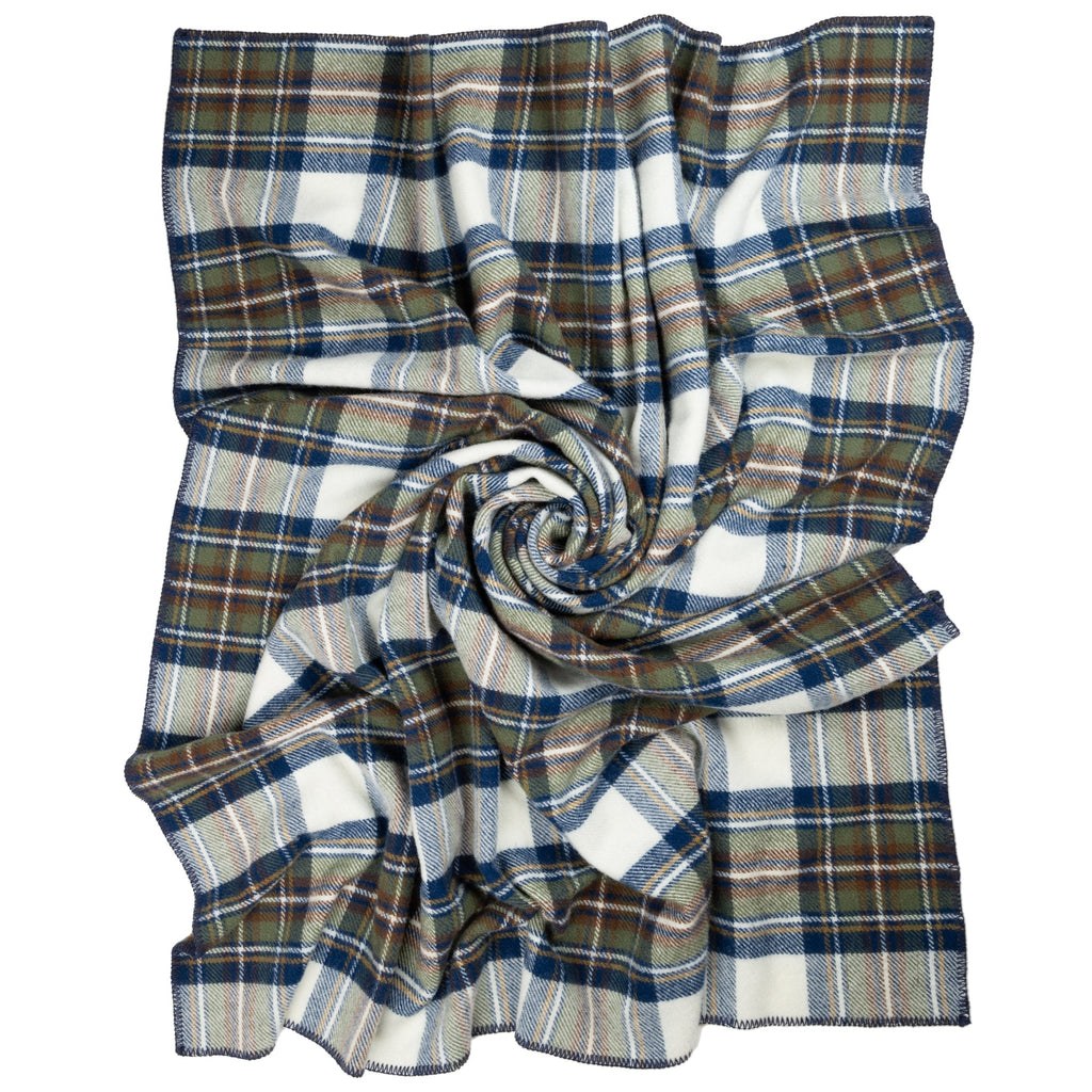 Prince of Scots Highland Tweeds BIG Throw ~ Muted Blue Stewart ~-Throws and Blankets-810032753047-BIGThrowMutedBlue-Prince of Scots