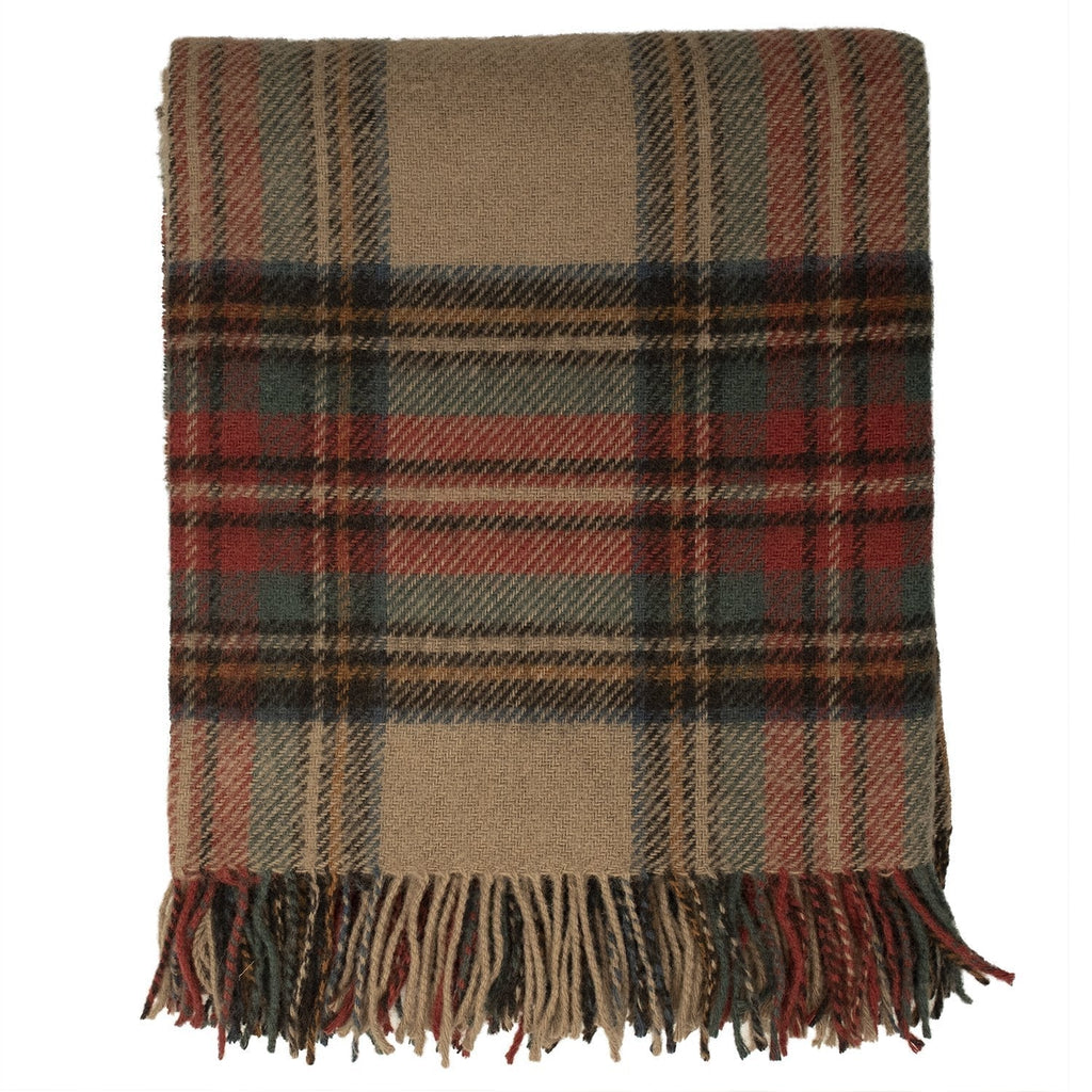 Prince of Scots Highland Tweed Pure New Wool Throw (Antique Dress Stewart)-Throws and Blankets-Prince of Scots-810032752033-J4050028-15-Prince of Scots