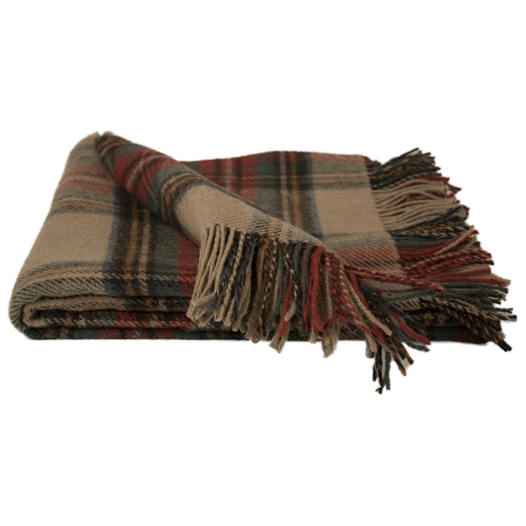 Prince of Scots Highland Tweed Pure New Wool Throw (Antique Dress Stewart)-Throws and Blankets-Prince of Scots-810032752033-J4050028-15-Prince of Scots