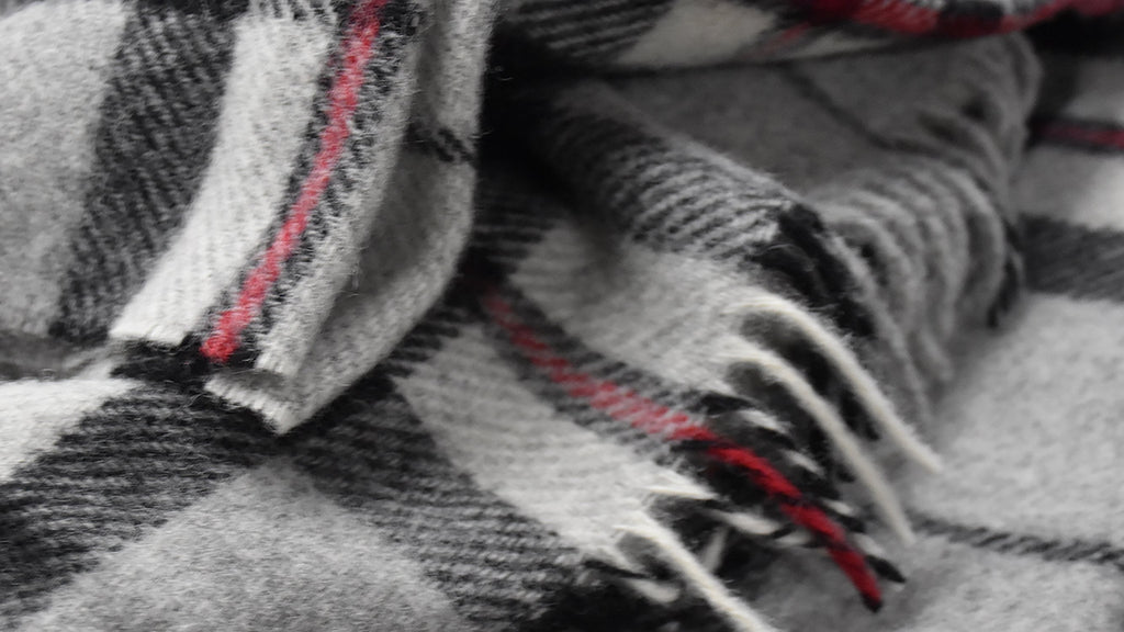Prince of Scots Highland Tweed Pure New Wool Throw (Grey Thompson)-Throws and Blankets-Prince of Scots-810032752057-J4050028-005-Prince of Scots