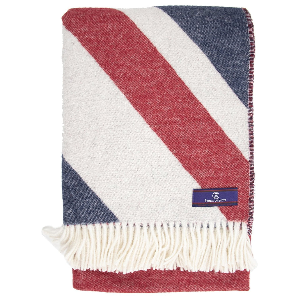 Prince of Scots Union Jack Merino Wool Throw-Throws and Blankets-Prince of Scots-Prince of Scots