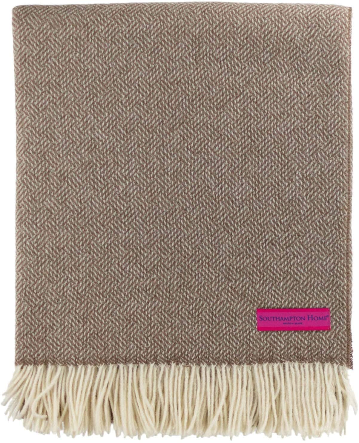 Southampton Home Merino Wool Basket Weave Throw (Bronze)-Throws and Blankets-810032751104-Q300005-Prince of Scots