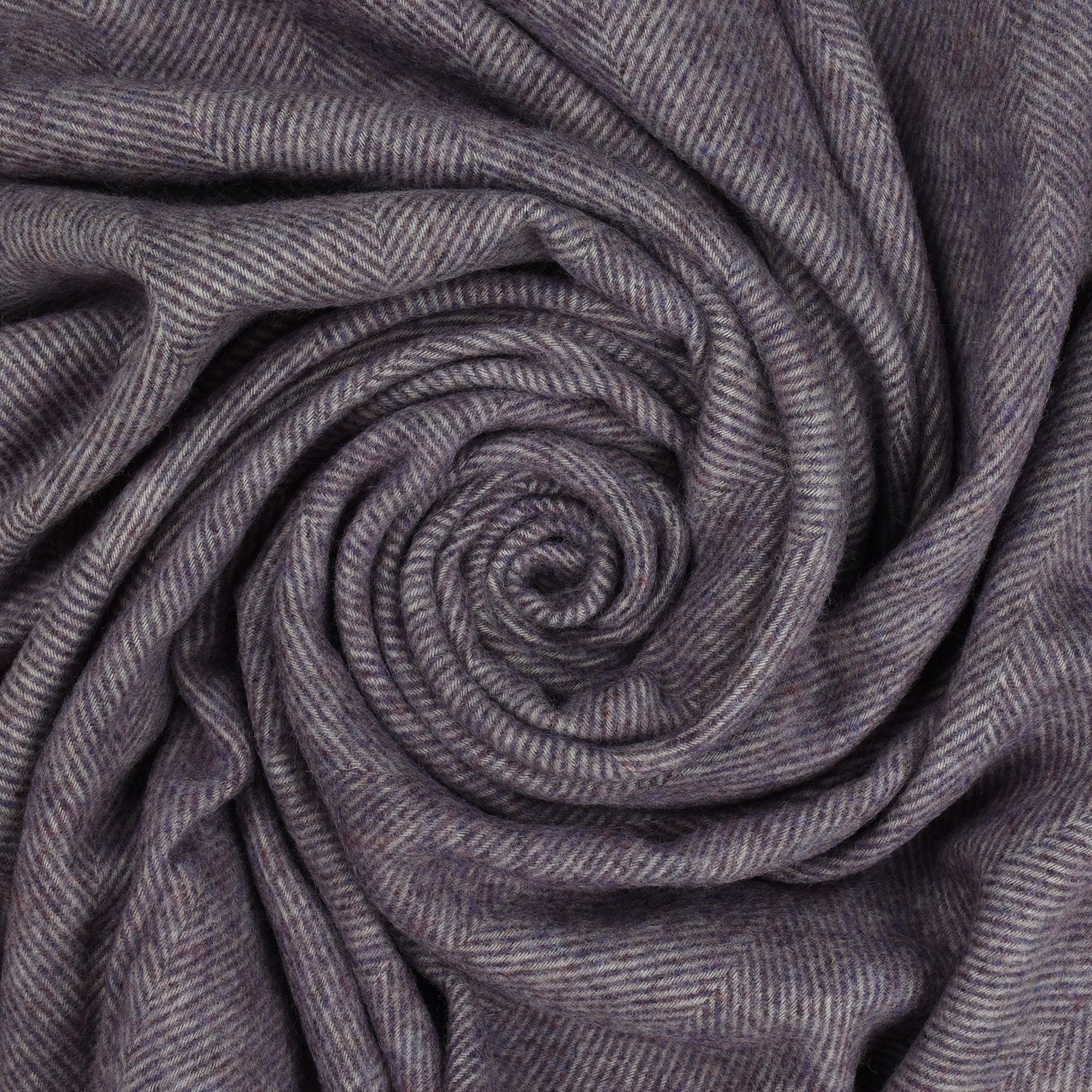 Southampton Home Wool Herringbone Throw (Lavender)-Throws and Blankets-Prince of Scots-810032750985-Q028001-18-Prince of Scots