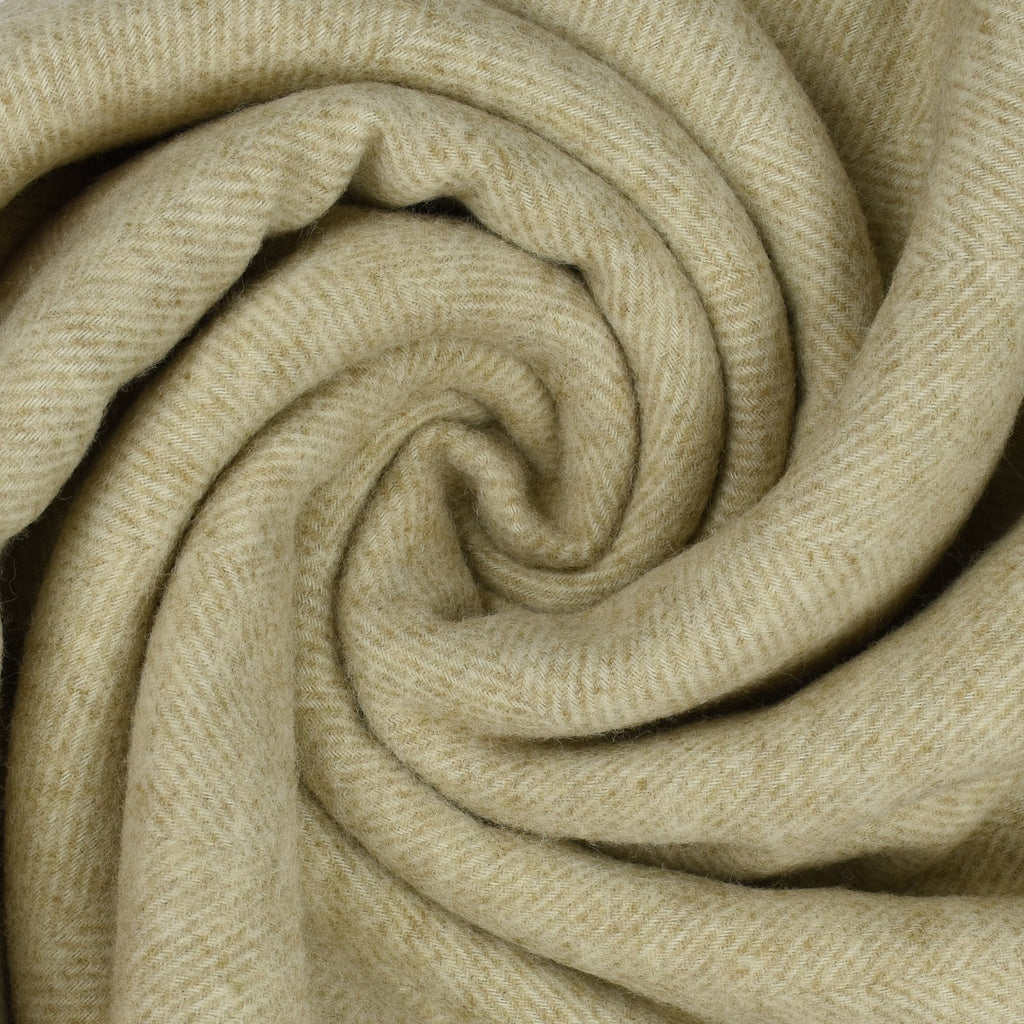 Southampton Home Wool Herringbone Throw (Linen)-Throws and Blankets-Prince of Scots-810032750923-Q028001-01-Prince of Scots