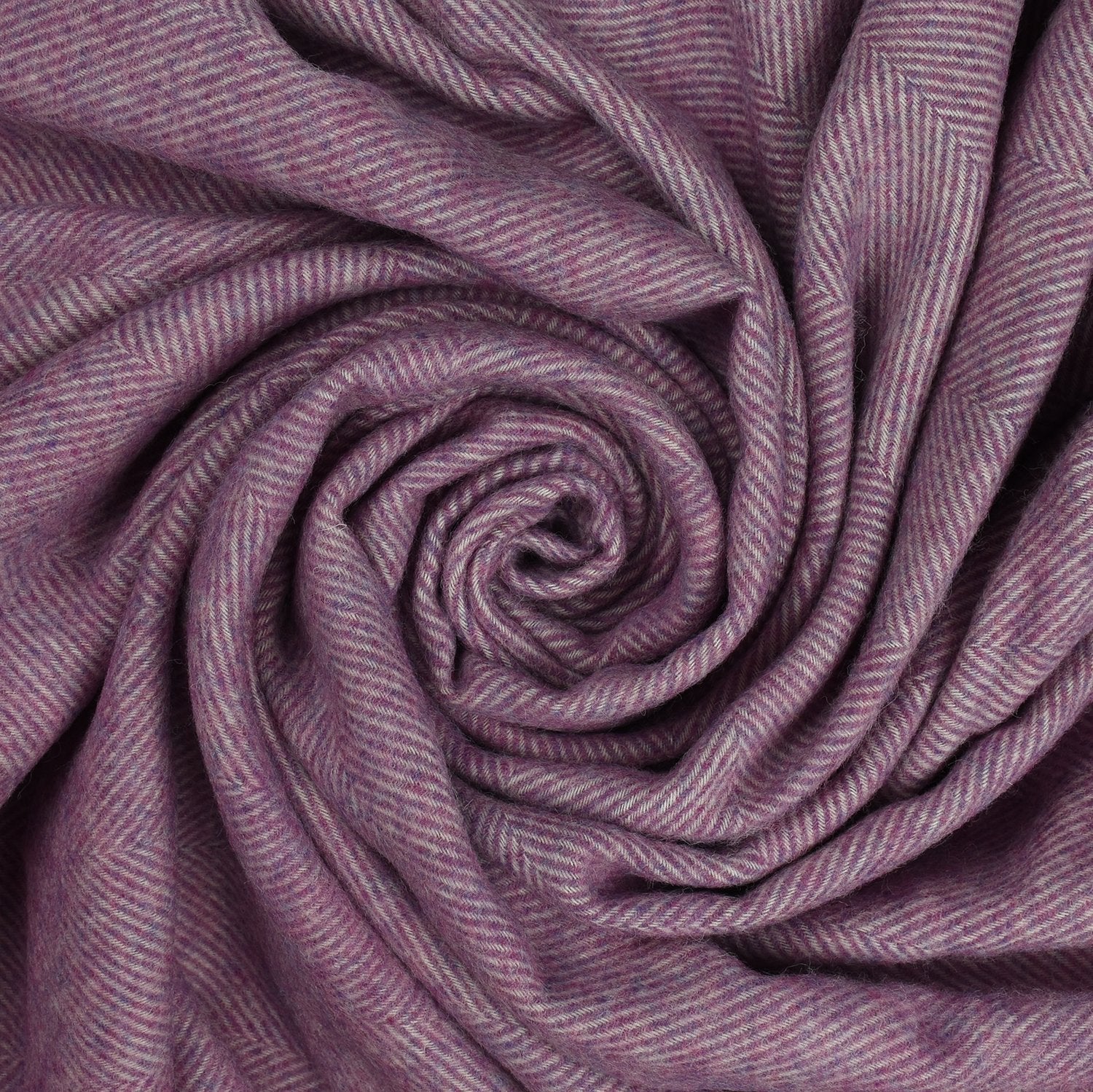 Southampton Home Wool Herringbone Throw (Petal Pink)-Throws and Blankets-Prince of Scots-810032750961-Q028001-08-Prince of Scots
