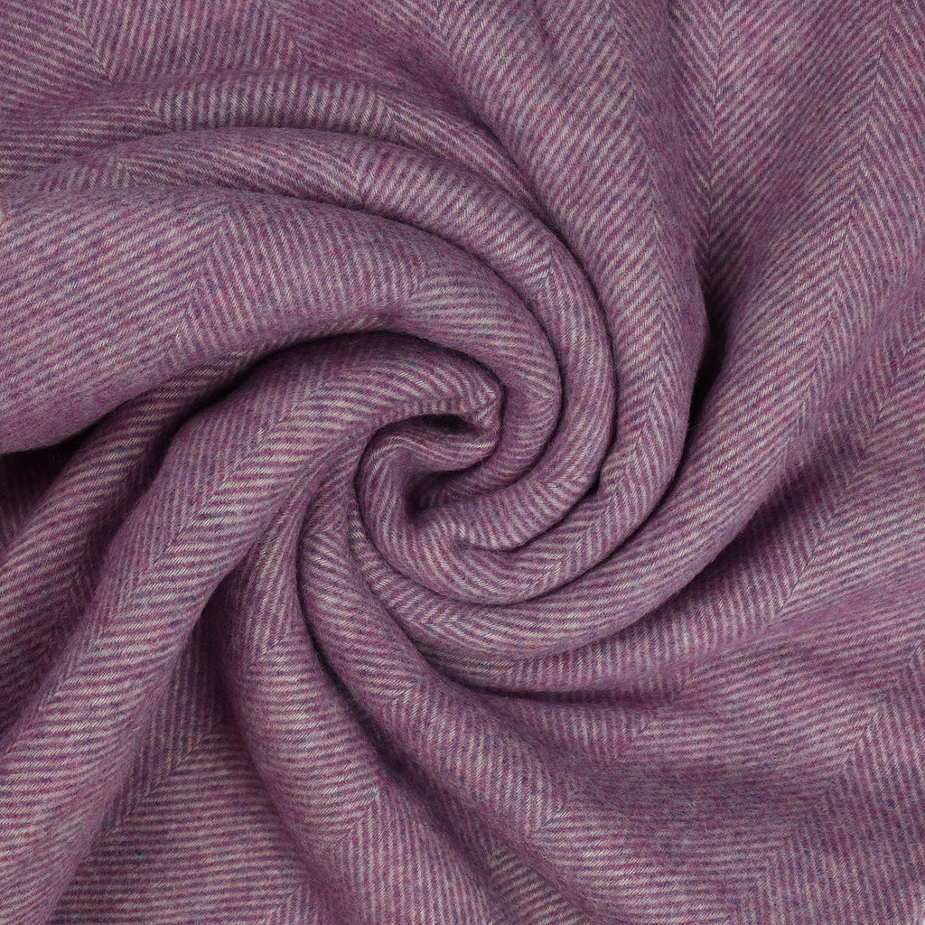 Southampton Home Wool Herringbone Throw (Petal Pink)-Throws and Blankets-Prince of Scots-810032750961-Q028001-08-Prince of Scots