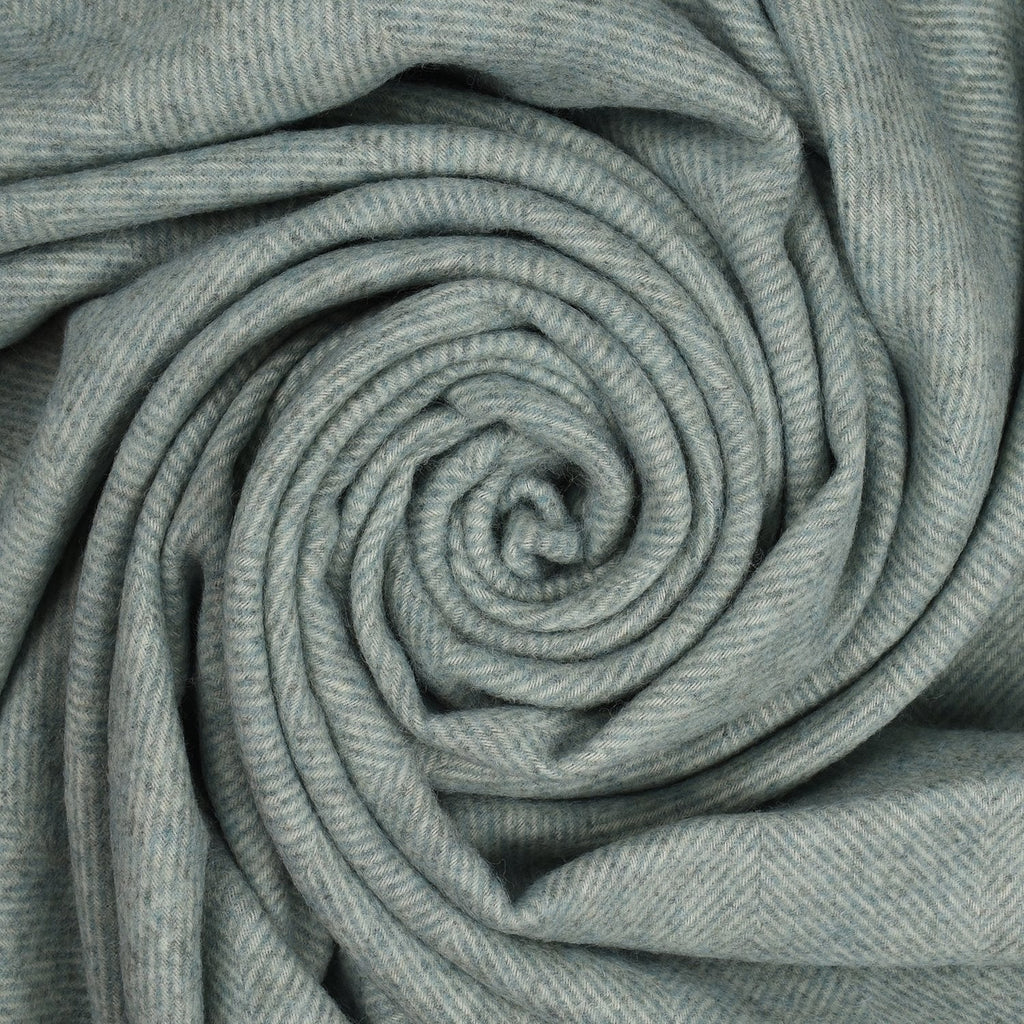 Southampton Home Wool Herringbone Throw (Robin's Egg)-Throws and Blankets-Prince of Scots-810032750992-Q028001-10-Prince of Scots