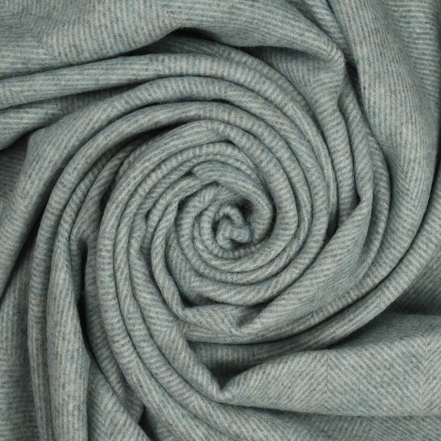Southampton Home Wool Herringbone Throw (Robin's Egg)-Throws and Blankets-Prince of Scots-810032750992-Q028001-10-Prince of Scots