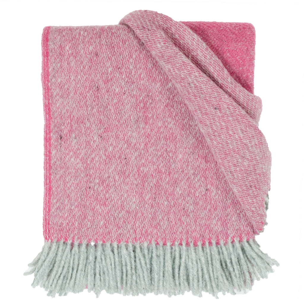 Southampton Home Wool Twill Throw Blanket (Hydrangea Pink)-Throws and Blankets-810032752446-SHWoolTwillPink-Prince of Scots