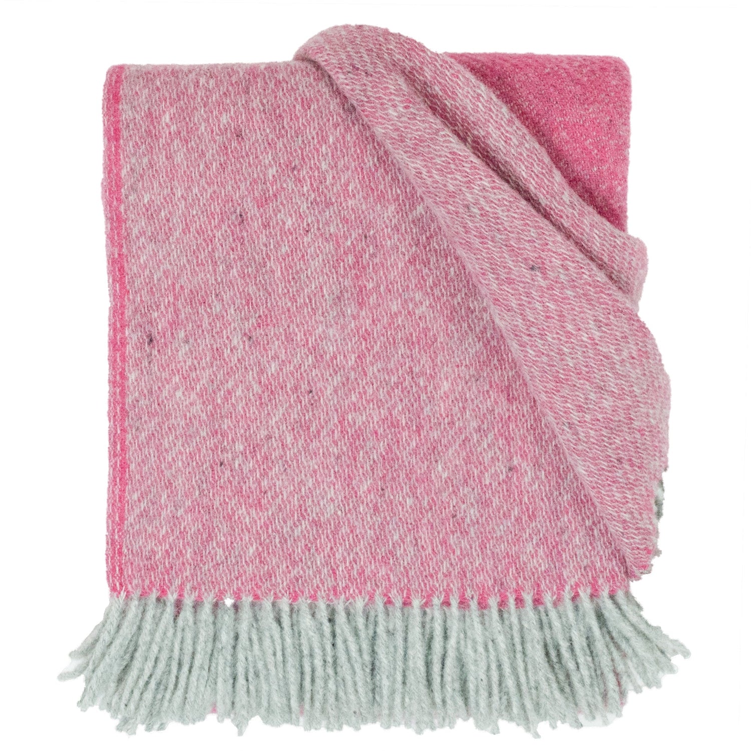 Southampton Home Wool Twill Throw Blanket (Hydrangea Pink)-Throws and Blankets-810032752446-SHWoolTwillPink-Prince of Scots