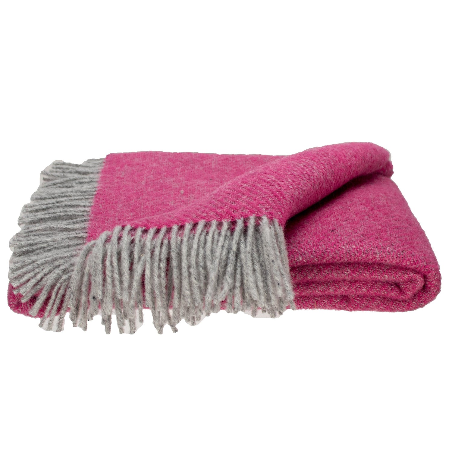 Southampton Home Wool Twill Throw Blanket (Hydrangea Pink)-Throws and Blankets-810032752446-SHWoolTwillPink-Prince of Scots