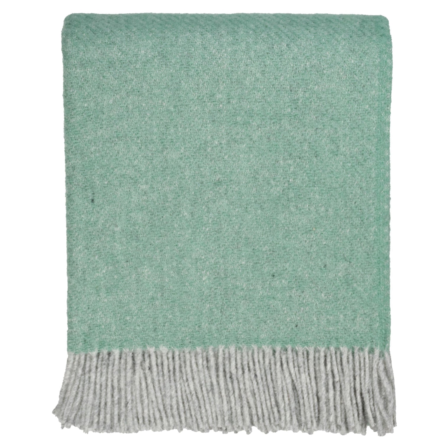 Southampton Home Wool Twill Throw Blanket (Seafoam Green)-Throws and Blankets-810032752422-SHWoolTwillGreen-Prince of Scots