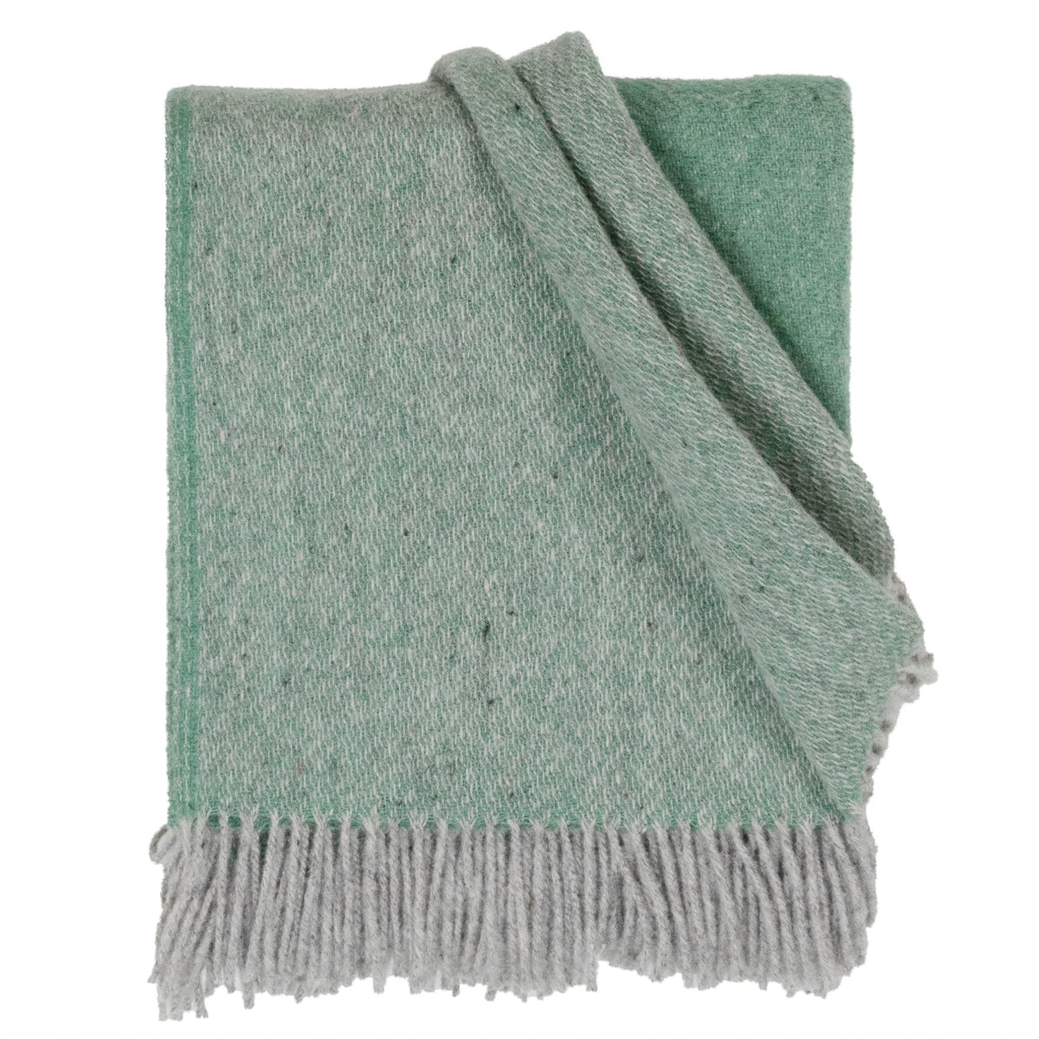 Southampton Home Wool Twill Throw Blanket (Seafoam Green)-Throws and Blankets-810032752422-SHWoolTwillGreen-Prince of Scots
