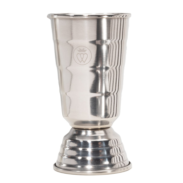 Art Deco Double-Sided 8 Stepped Jigger ~ Silver ~