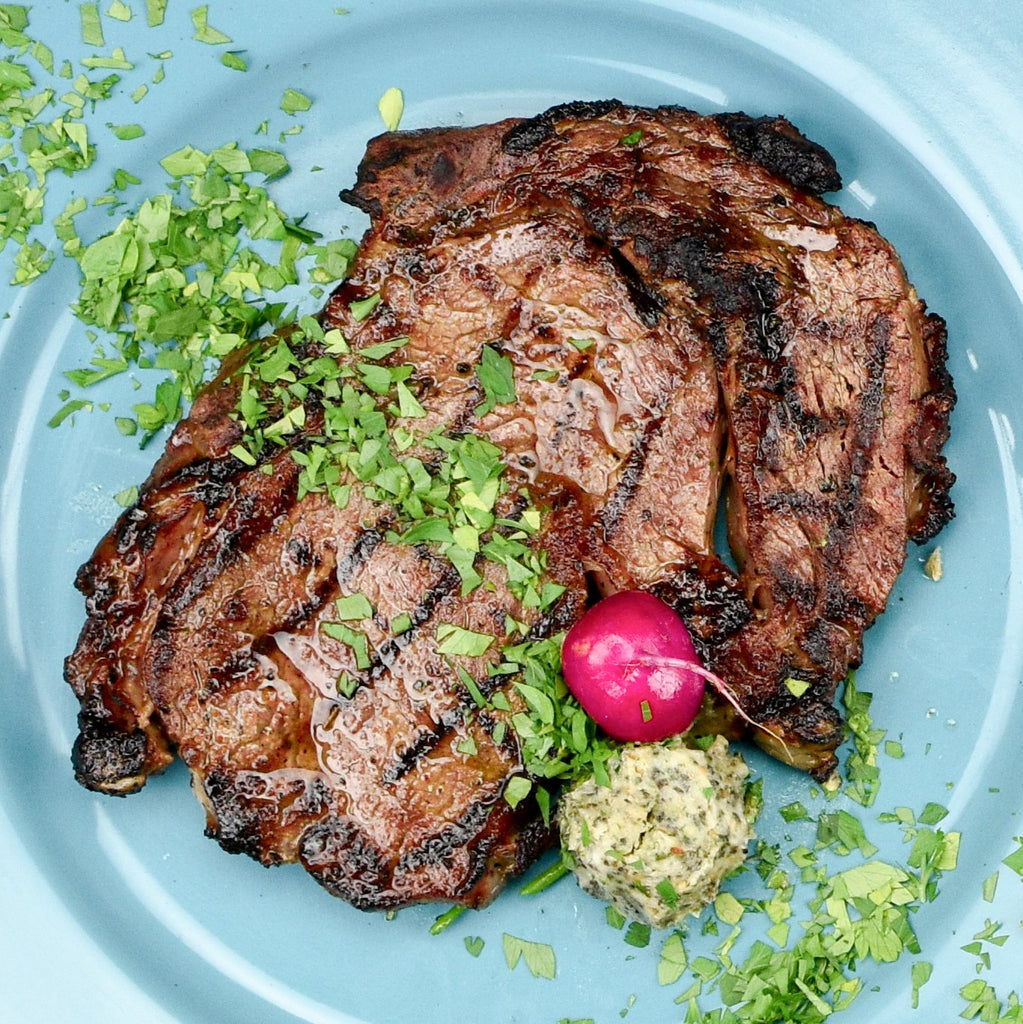 The Patio Daddy-O USDA Prime Dry Aged Prime Boneless Ribeye Steak Box ~ Mushroomery ~