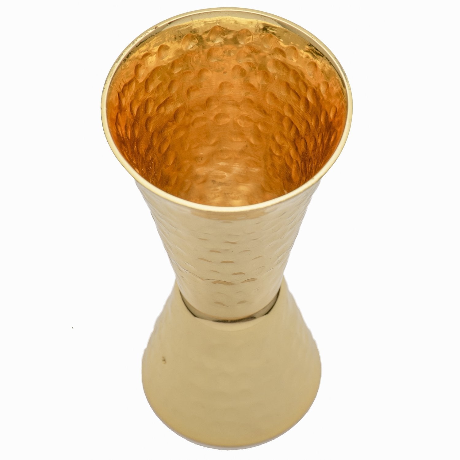 Prince of Scots 24K Gold Plate Hammered Solid Copper Jigger-Dining and Entertaining-POSJIG24K-810032751821-Prince of Scots-Prince of Scots