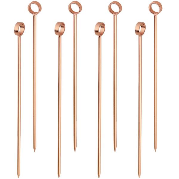 Prince of Scots 8-Pack Professional XL-Cocktail Picks (Copper in Gift Box)-Barware-810032752910-CopperPick8Box-Prince of Scots