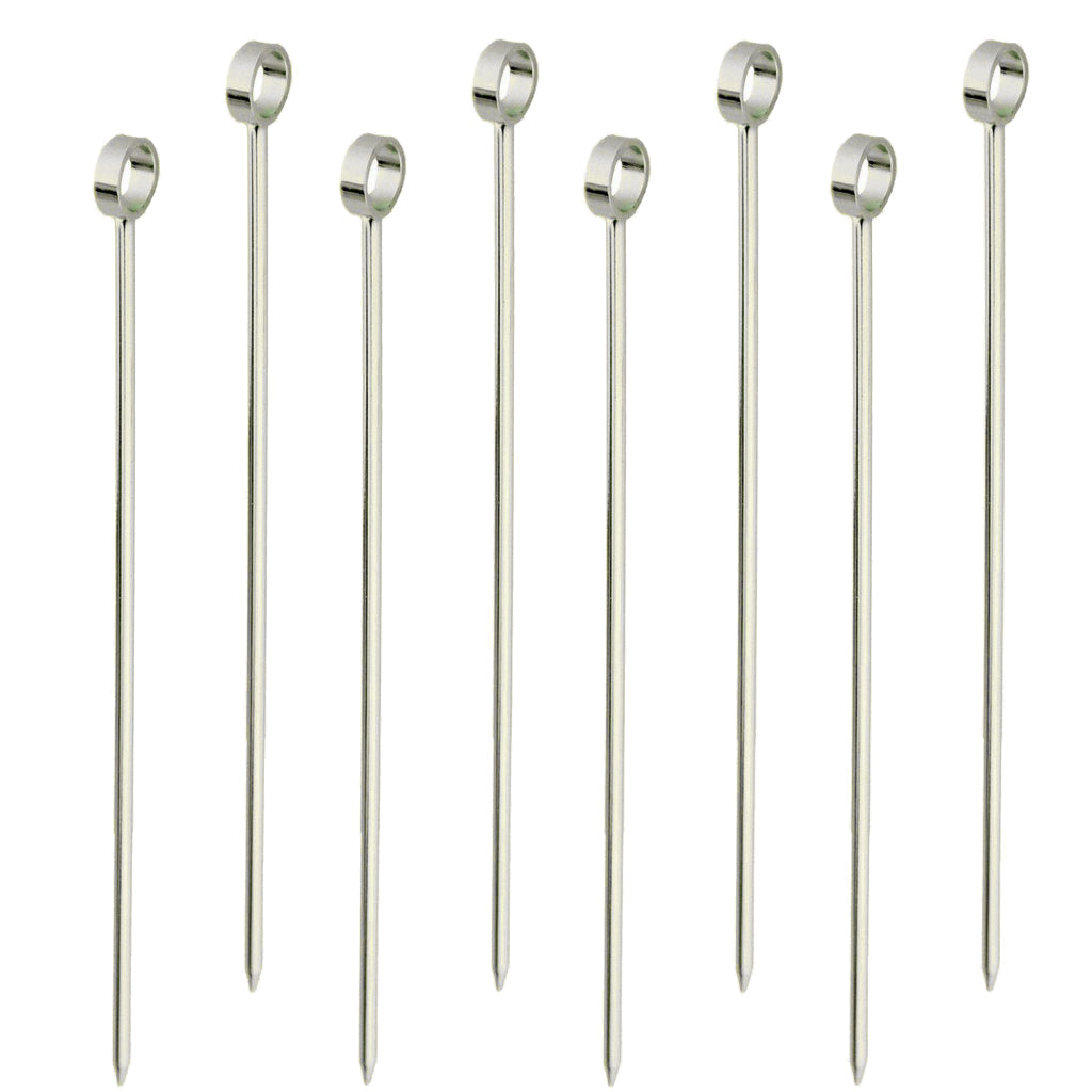 Prince of Scots 8-Pack Professional XL-Cocktail Picks (Silver)-Barware-00810032752552-SilverPick8-Prince of Scots
