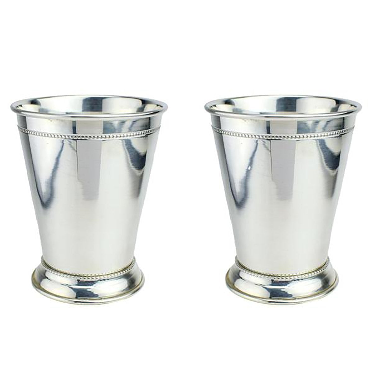 Prince of Scots Copper Mint Julep Cup w/Pure Silver Plate (Set of 2)-Mint Julep-Prince of Scots-00810032751593-2MintJulepSP-Prince of Scots