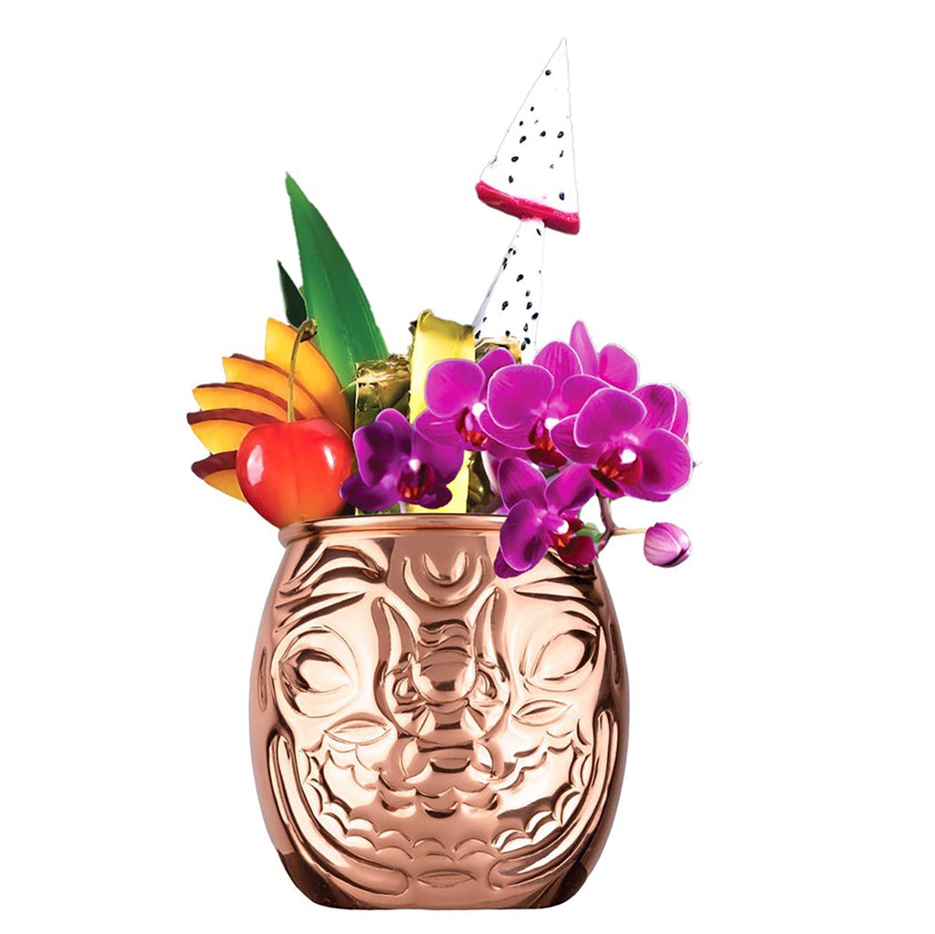 Prince of Scots Happy/Sad Copper Barrel Tiki Mug-Barware-810032752958-HappySadMug-Prince of Scots