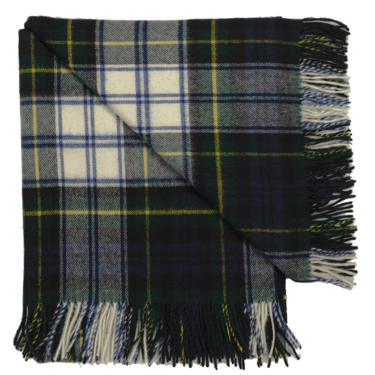 Prince of Scots Highland Tartan Tweed Merino Wool Throw ~ Dress Gordon ~