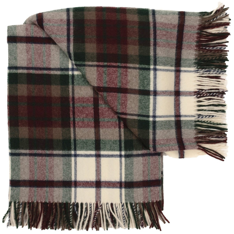 Prince of Scots Highland Tartan Tweed Merino Wool Throw ~ Dress Macduff ~