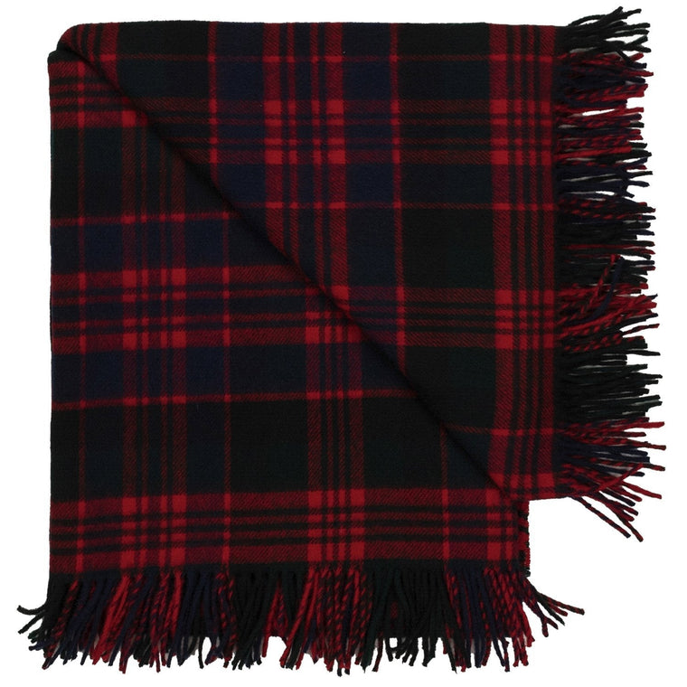 Prince of Scots Highland Tartan Tweed Merino Wool Throw ~ Macdonald ~