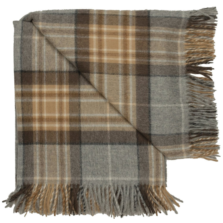 Prince of Scots Highland Tweed Merino Wool Throw ~ McKellar  ~