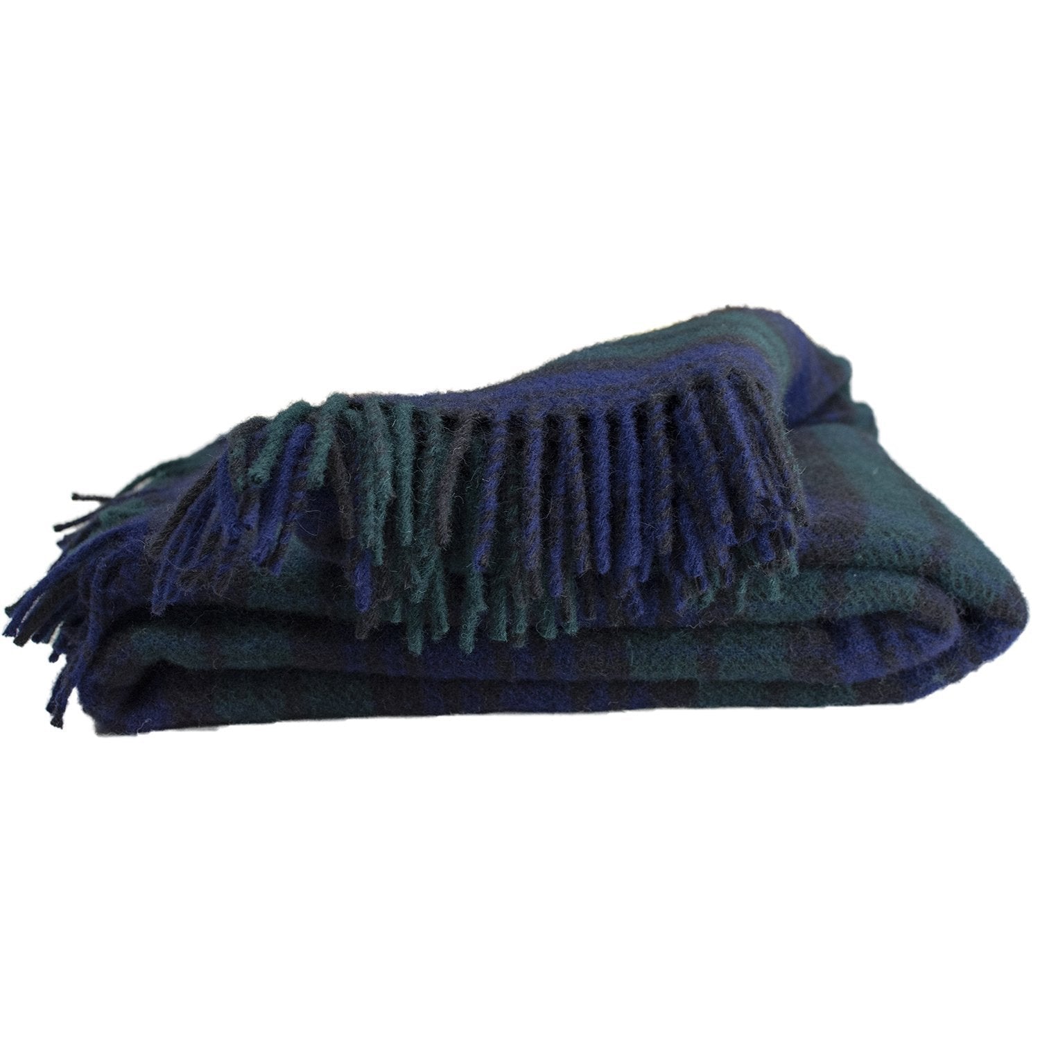 Prince of Scots Highland Tweed Pure New Wool Fluffy Throw ~ Black Watch ~-Throws and Blankets-Prince of Scots-00810032750244-K4050018-001-Prince of Scots