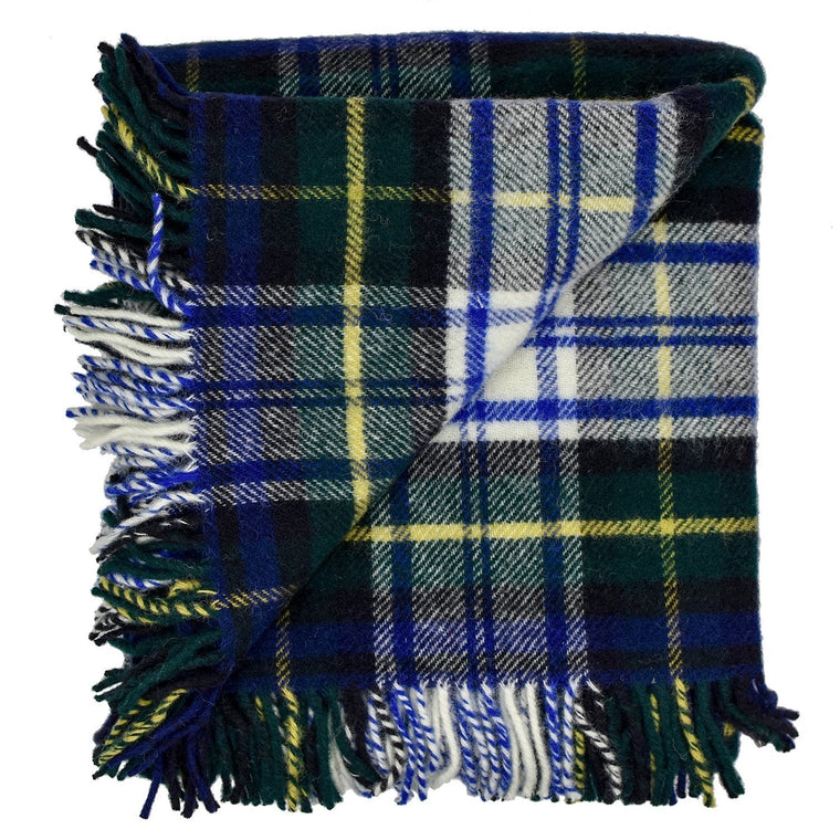 Prince of Scots Highland Tweed Pure New Wool Fluffy Throw ~ Dress Gordon ~