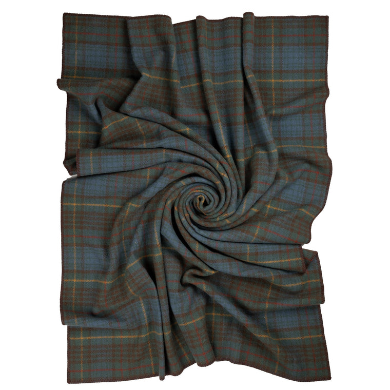 Prince of Scots Highland Tweeds BIG Throw ~ Antique Hunting Stewart ~