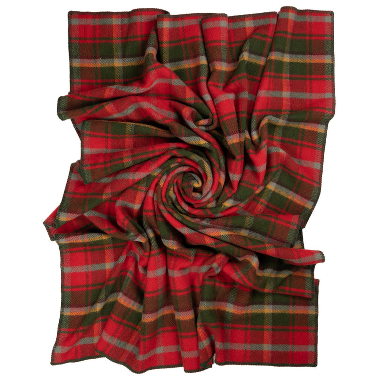 Prince of Scots Highland Tweeds BIG Throw ~ Maple ~