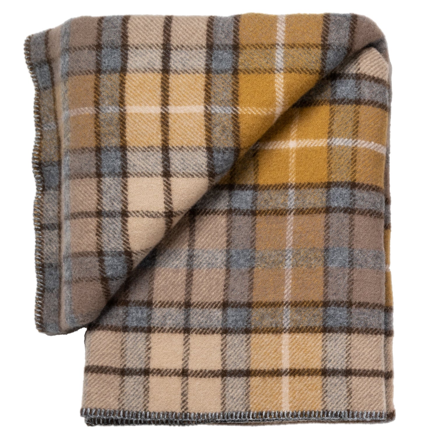 Prince of Scots Highland Tweeds BIG Throw ~Natural Buchanan ~-Throws and Blankets-810032753016-BIGThrowNaturalBuch-Prince of Scots