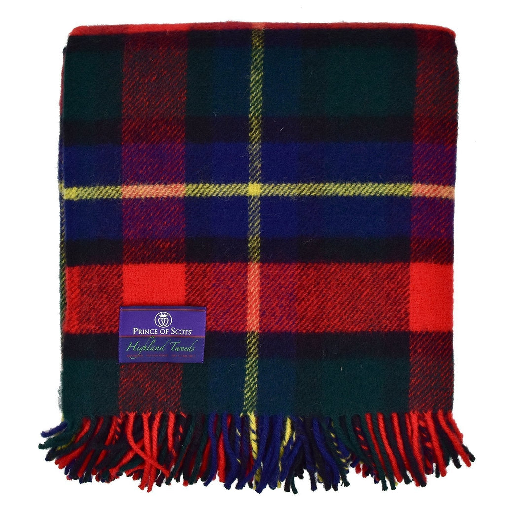 Prince of Scots Highland Tweed Pure New Wool Fluffy Throw ~ Kilgour ~-Throws and Blankets-Prince of Scots-00810032750329-J4050028-017-Prince of Scots