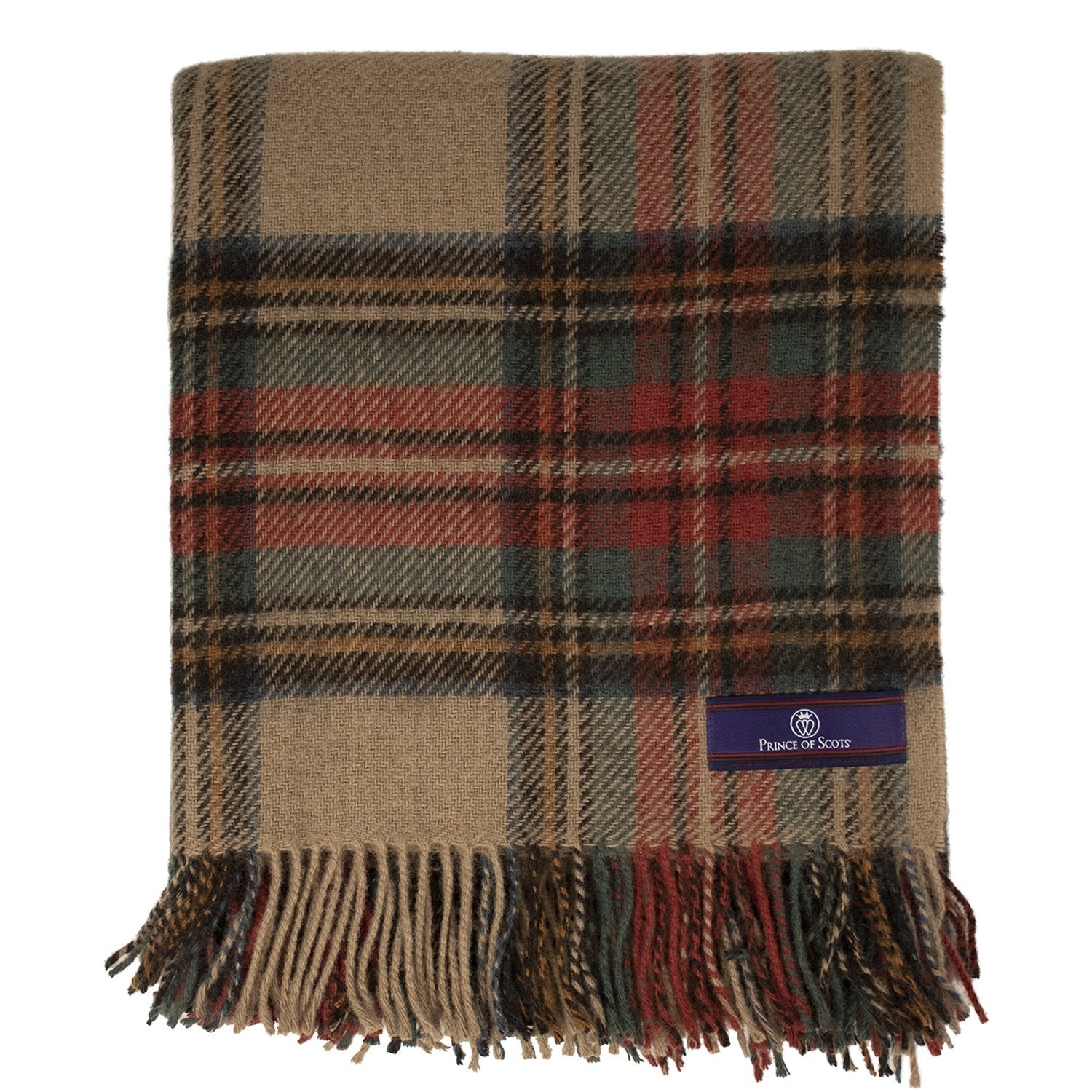 Prince of Scots Highland Tweed Pure New Wool Throw (Antique Dress Stewart)-Throws and Blankets-Prince of Scots-810032752033-J4050028-15-Prince of Scots