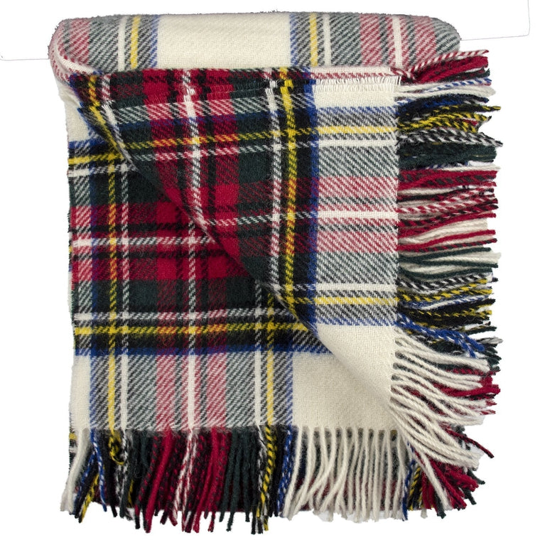 Prince of Scots Highland Tweeds Pure New Wool Throw (Dress Stewart)