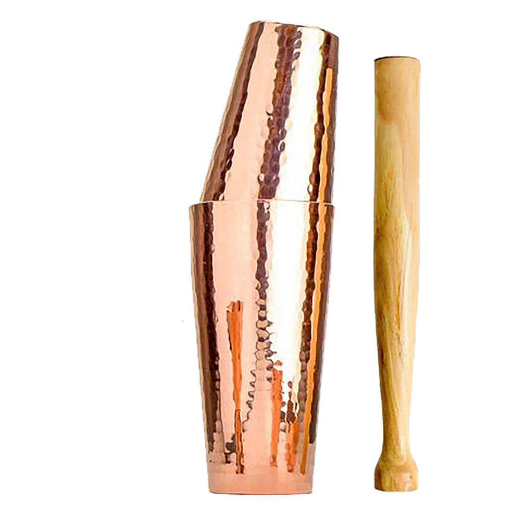 Prince of Scots Premium Hammered Solid Copper Cocktail Shaker
