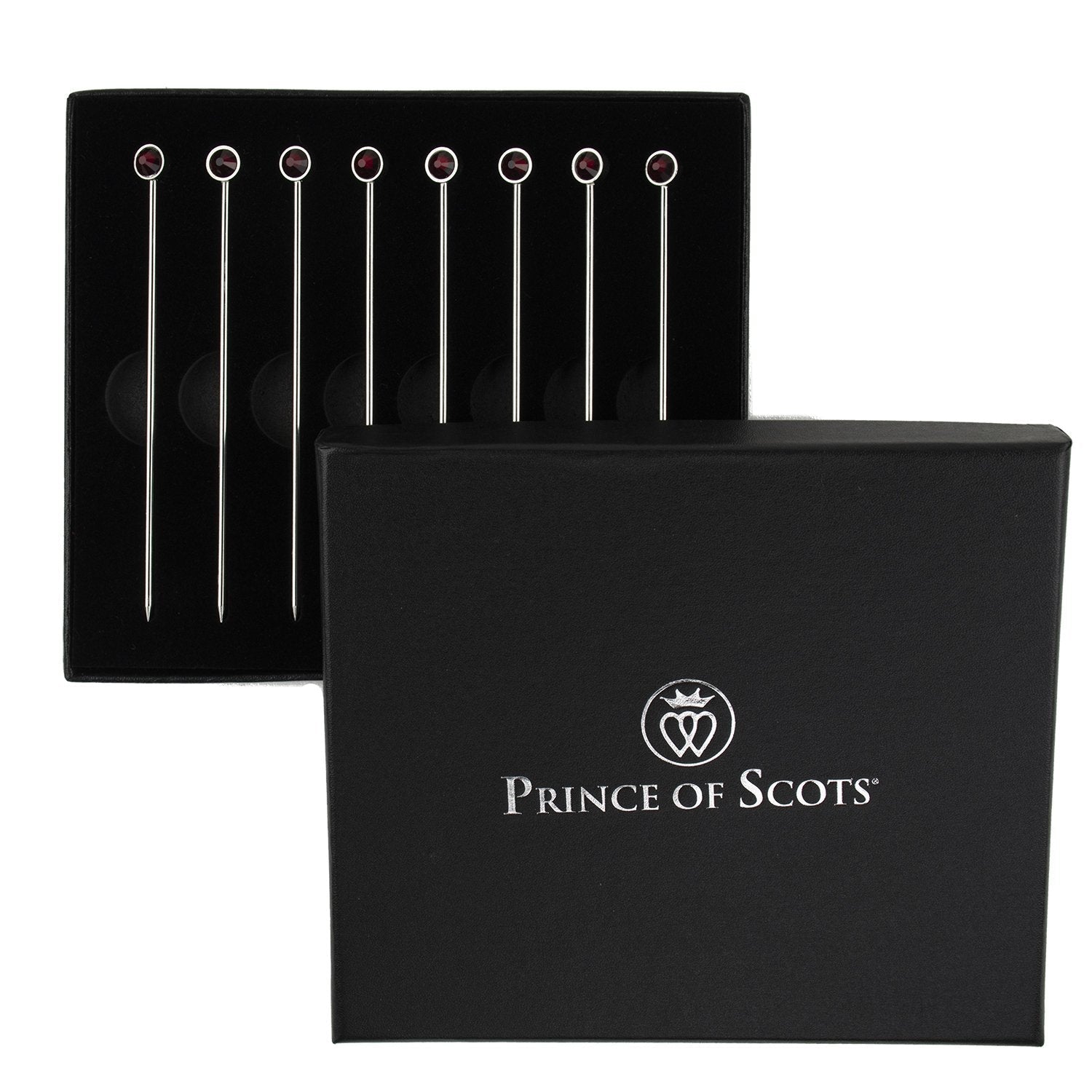 Prince of Scots Ruby Crystal Cocktail Picks-Barware-RubyPick-810032752101-Prince of Scots-Prince of Scots