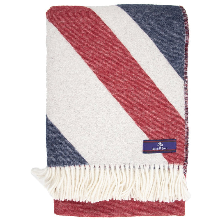 Prince of Scots Union Jack Merino Wool Throw