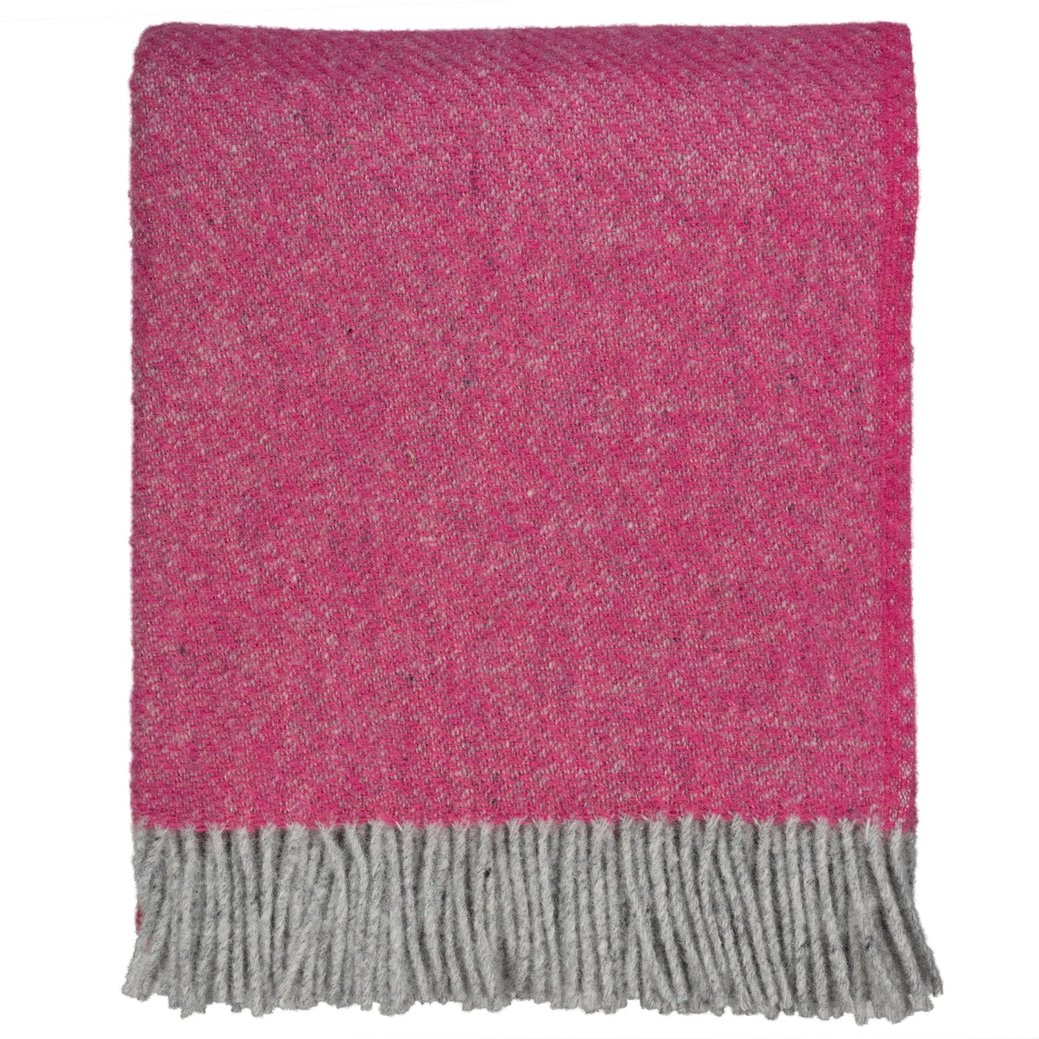 Southampton Home Wool Twill Throw Blanket (Hydrangea Pink)-Throws and Blankets-810032752446-SHWoolTwillPink-Prince of Scots