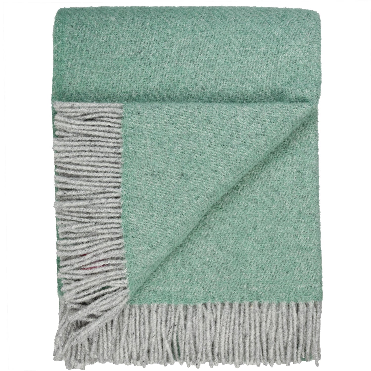 Southampton Home Wool Twill Throw Blanket (Seafoam Green)-Throws and Blankets-810032752422-SHWoolTwillGreen-Prince of Scots