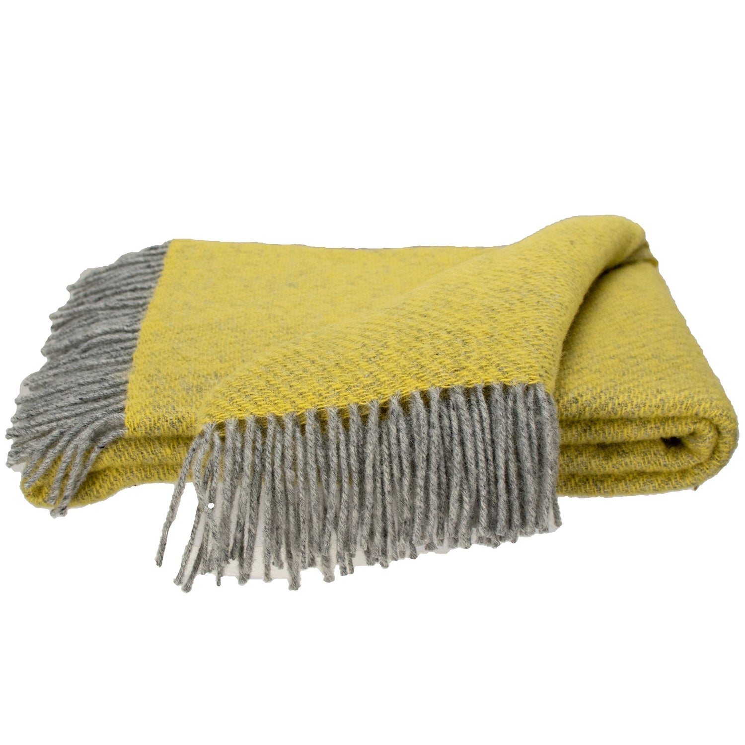 Southampton Home Wool Twill Throw Blanket (Yellow Daisy)-Throws and Blankets-810032752460-SHWoolTwillLemon-Prince of Scots
