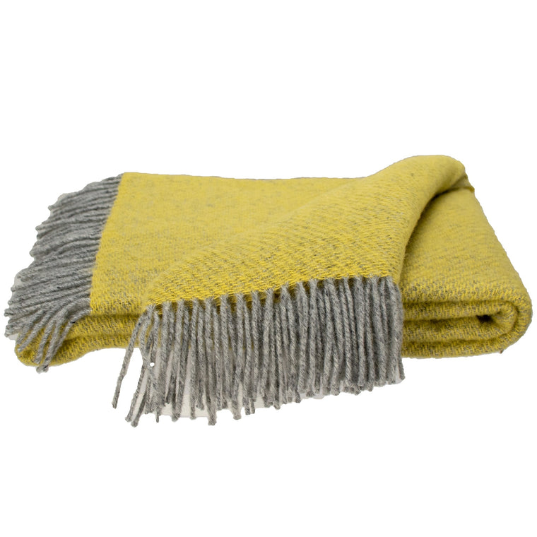 Southampton Home Wool Twill Throw Blanket (Yellow Daisy)
